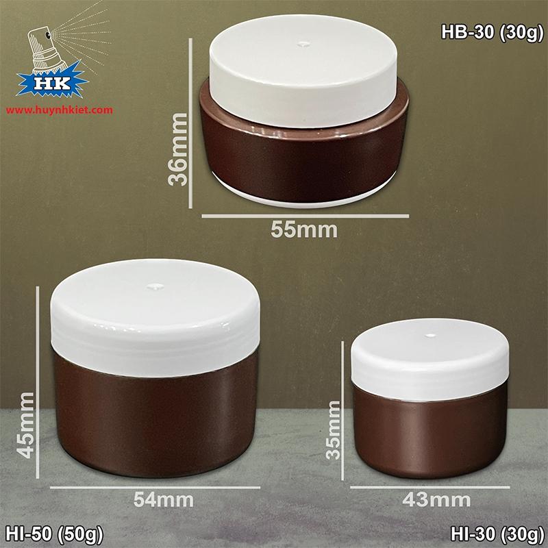 Bộ hũ 30g-50g