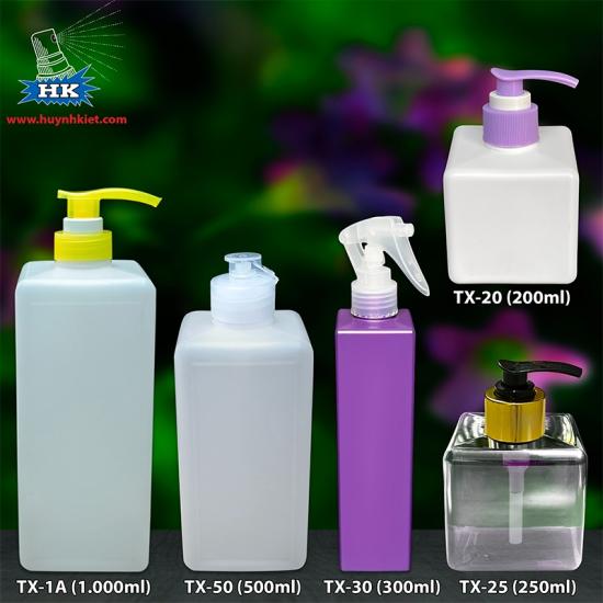 Bộ chai vuông (TX)