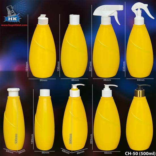 Bộ chai CH-50 có van xịt kính