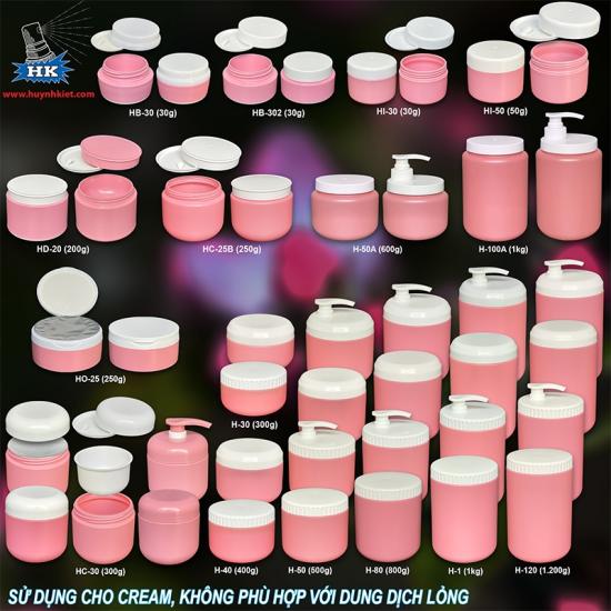 Bộ hũ màu hồng