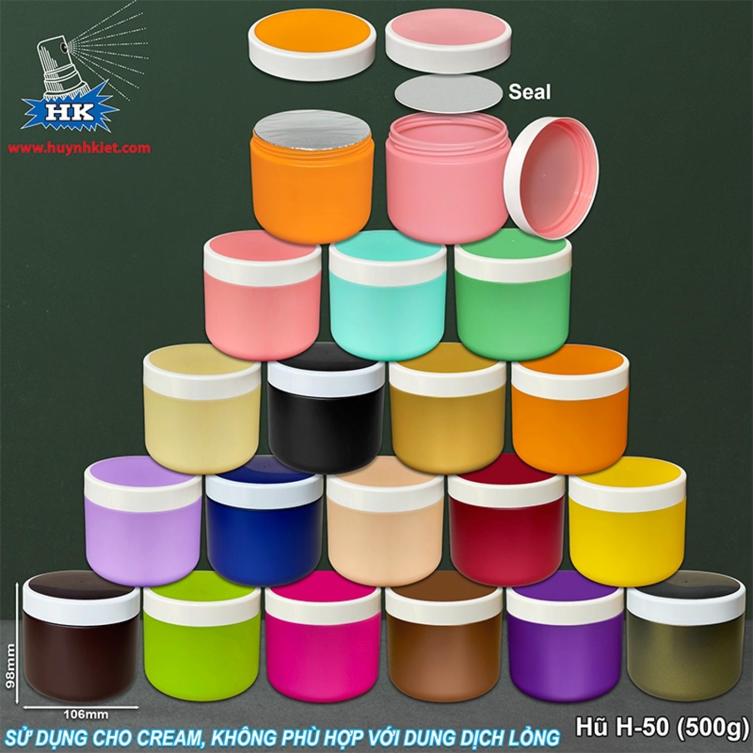 Hũ H-50 Nắp N-1A (500g)