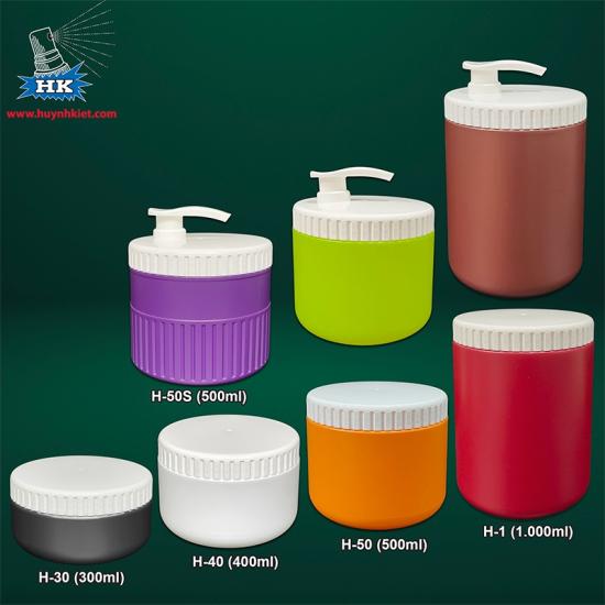 Bộ hũ nắp sọc có vòi nhấn