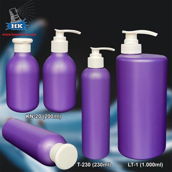 Bộ chai màu tím