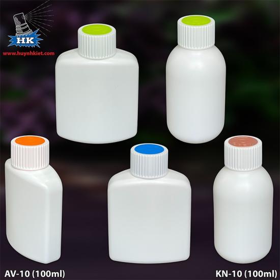 Bộ chai 100ml nắp vặn