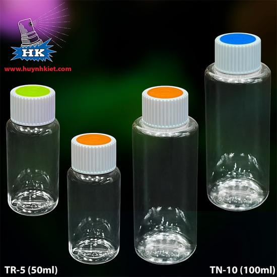 Bộ chai nhựa nắp vặn