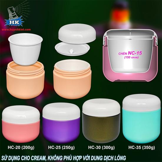 Bộ hũ có chén lót NC-15 (150g)